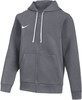 Grauer Nike Herren Hoodie mit Reißverschluss und Kapuze.