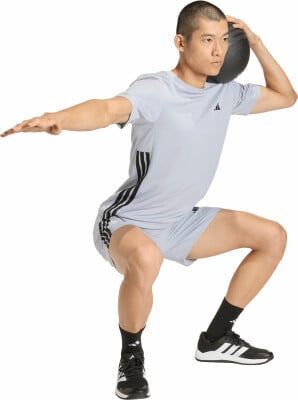 adidas Workout Essentials Base 3-Streifen T-Shirt