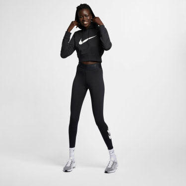 Swoosh Cropped Hoodie női kapucnis felső