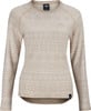 Damen-Pullover in Beige mit langen Ärmeln und Muster.