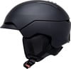 Schwarzer Skihelm mit verstellbaren Riemen und ALPINA-Logo.