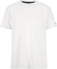 Weißes Herren-T-Shirt mit kurzen Ärmeln und dezentem Logo am Ärmel.