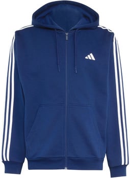 adidas Essentials 3-Streifen Fleece Kapuzenjacke