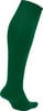 Langer dunkelgrüner Socken für sportliche Aktivitäten mit Logo auf der Spitze.