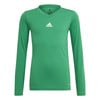 Grünes Langarmshirt mit Adidas-Logo für Kinder.