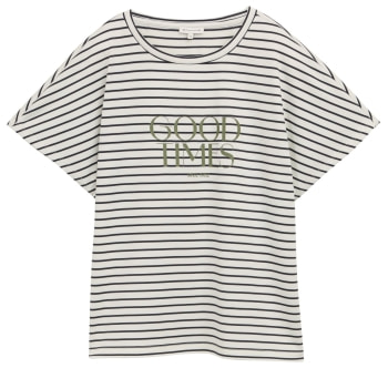 Tom Tailor Striped Print női póló
