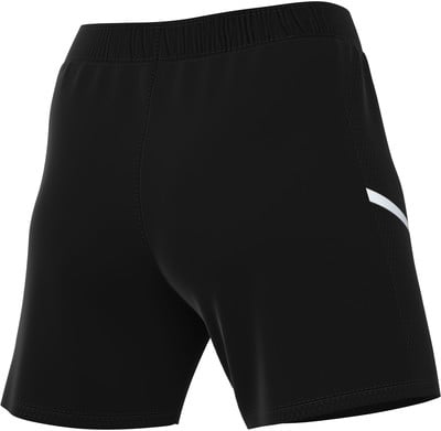 Schwarze Shorts mit weißem Streifen an der Seite und elastischem Bund. Schwarze Shorts mit weißem Streifen an der Seite und elastischem Bund.