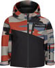 Schwarze Jacke mit Camouflage-Muster und Kapuze, Marke Active Rebel.