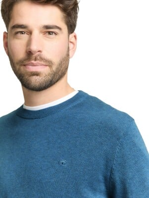 Tom Tailor Basic Crewneck férfi pulóver Tom Tailor Basic Crewneck férfi pulóver