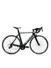 Schwarzes Simplon Rennrad mit Carbonrahmen und weißen Details.