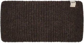 Brauner Strick Stirnband mit weißem BARTS Etikett.