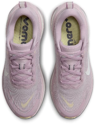 Damen-Laufschuhe von Nike in Rosa mit Aufdruck 'Vom' und 'Nero+'. Damen-Laufschuhe von Nike in Rosa mit Aufdruck 'Vom' und 'Nero+'.