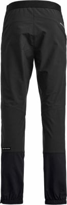Schwarze Outdoorhose mit ORTOVOX-Logo am linken Bein.