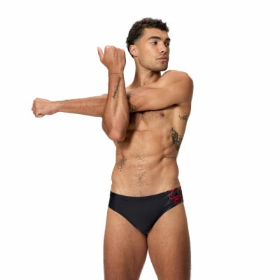 Speedo Pán. plavky Medely Logo Brief 7CM 80% rec. NY/20% EA