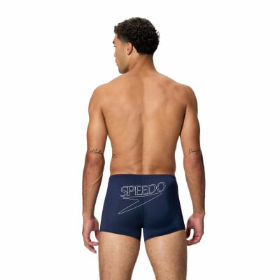 Speedo Endurance+ Logo Aqua Badehose mit Bein Speedo Endurance+ Logo Aqua Badehose mit Bein