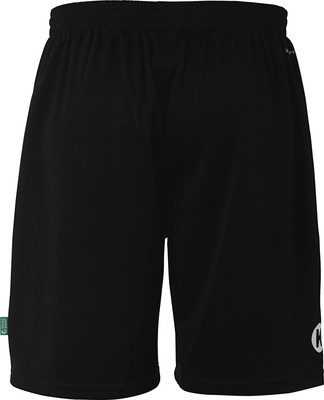 Schwarze Sporthose mit elastischem Bund und seitlichem Logo. Schwarze Sporthose mit elastischem Bund und seitlichem Logo.