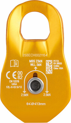 Petzl Fixe Umlenkrolle mit fixen Seitenteilen