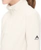 Cremefarbener Fleece-Pullover mit kurzem Reißverschluss und McKinley-Logo am Ärmel.