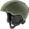 Grüner UVEX Skihelm mit verstellbarem System und Belüftung.