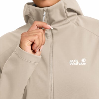 Jack Wolfskin Skyvail Softshelljacke mit Kapuze