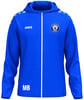 Blaue Kapuzenjacke mit dem Logo des Teams Ottensheim Ladies und der Marke Jako.