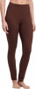 Damen-Leggings in Braun mit Markenlogo an der Seite.