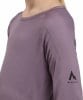 Lila Langarmshirt für Damen mit McKinley-Logo am Ärmel.