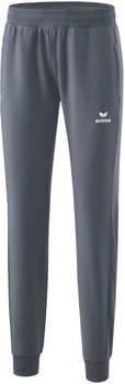Graue Sporthose mit Erima-Logo und elastischem Bund.