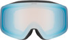 UVEX Skibrille mit blauer Spiegelscheibe und Schaumstoffrahmen.