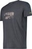 Herren-T-Shirt in Dunkelgrau mit Weltkarten-Print und URBAN-Schriftzug.