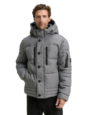 Tom Tailor Puffer Jacket férfi kapucnis kabát