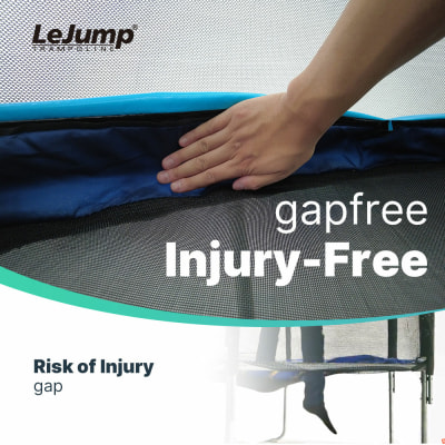 Lejump Outdoortrampolin Pumpkin 3,05m inkl. Sicherheitsnetz und Leiter