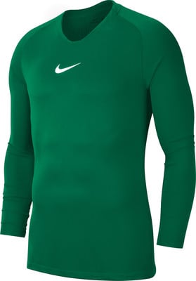 Grünes Langarmshirt mit Nike-Logo auf der Brust. Grünes Langarmshirt mit Nike-Logo auf der Brust.