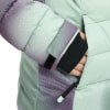 Jackendetail mit Ärmel und Tasche, Punktmuster.