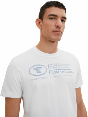 Tom Tailor Printed Crewneck férfi póló