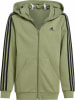 adidas Essentials 3-Streifen Fleece Kapuzenjacke