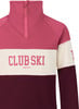 Damen-Pullover in Rosa mit Streifen und Aufdruck CLUB SKI.