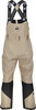 Beige Skihose mit schwarzen Streifen und Markenlogo.