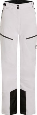 Weiße Skihose mit schwarzen Details und Logo. Weiße Skihose mit schwarzen Details und Logo.