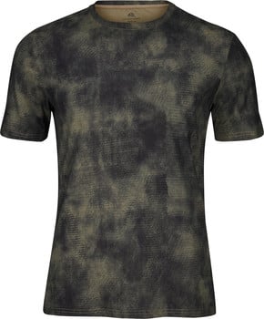 Herren-T-Shirt mit kurzen Ärmeln und Camouflage-Muster.
