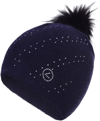 Luhta Dám. čiapka s brmbolcom, Nahkurila L7 Faux Raccoon Fur