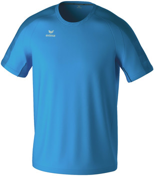Erima Herren T-Shirt in Blau mit kurzen Ärmeln und Logo.