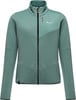 Grüne Herren-Reißverschlussjacke mit Salewa-Logo auf der Brust.