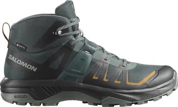 Herren-Wanderschuh von Salomon mit Gore-Tex-Membran und Contagrip-Sohle.