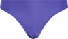 Violette Damen-Bikinihose mit hohem Bund und hohem Beinausschnitt.