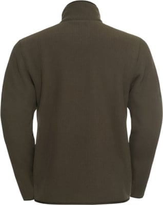 Grüne Herrenjacke mit langen Ärmeln und hohem Kragen. Grüne Herrenjacke mit langen Ärmeln und hohem Kragen.