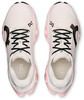 Damen-Laufschuhe On Cloudmonster Hyper in Rosa und Weiß.