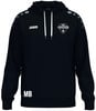 Schwarzer Kapuzenpullover mit TSV Ottensheim Logo auf der Brust.