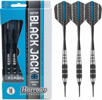 Harrows Black Jack 3er-Set Soft Dartpfeile