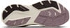 Laufschuhsohle von Brooks mit dunkelbraunen und violetten Elementen.